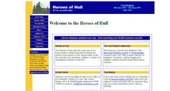Desktop Screenshot of heroesofhull.co.uk