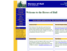 Tablet Screenshot of heroesofhull.co.uk